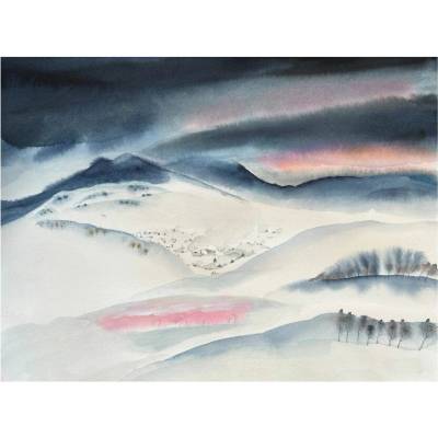 Martina Špinková | Svítání nad Jasinou Rám: Bez rámu, Velikost: 30 x 40 cm