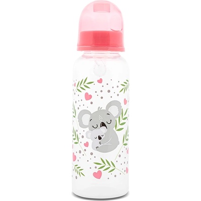 Baby Care Бебешко шише Lorelli - Simple, Shell Pink, 250 ml (10200110006)