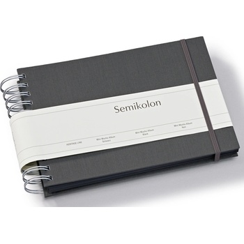 Semikolon Uni Mini Mucho албум за снимки, тъмносив, с черни страници (369980)