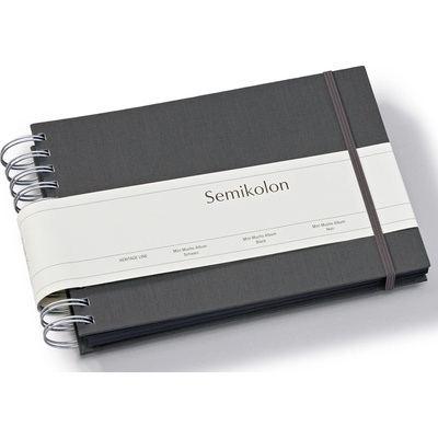 Semikolon Uni Mini Mucho албум за снимки, тъмносив, с черни страници (369980)