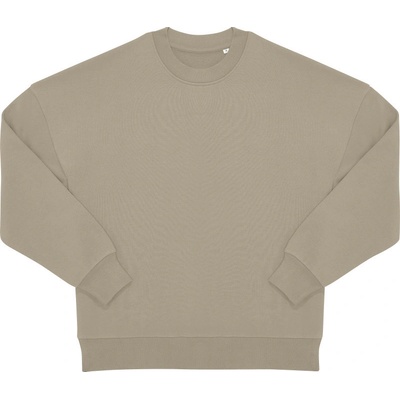 B&C mikina Influence Crew, těžká oversize unisex COT01IC0135300 mastic