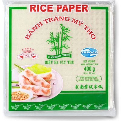 Tufoco Štvorcový ryžový papier na čerstvé jarné rolky 400 g