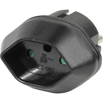 Vivanco Преходник Vivanco 28695, от Type J(ж) към Schuko(м), черен (28695)