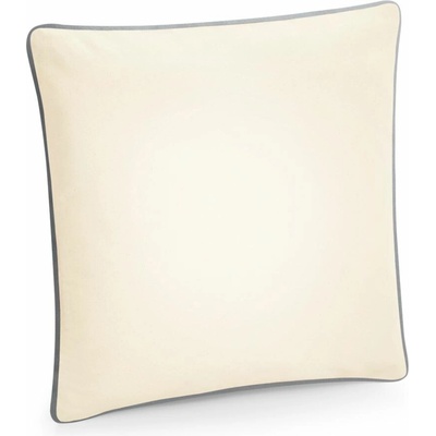 Westford Mill Povlak na polštář W355 s lemováním, Fairtrade, 40x40cm COT500355zq799-natural/lig UNI Zelená limetková tmavá