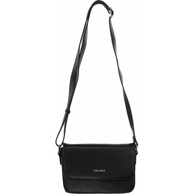 CINDY dámska crossbody koženková kabelka Čierna
