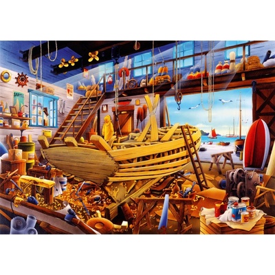 Bluebird Puzzle - Puzzle Boat Yard - 1 000 piese
