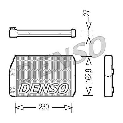 DENSO Výměník tepla, vnitřní vytápění DRR09034