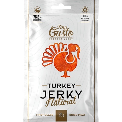 Fine Gusto Krůtí jerky natural 25 g