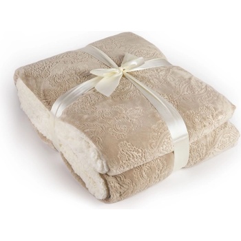 Дилиос Луксозно одеяло шерпа Majestic 140/200 см таупе