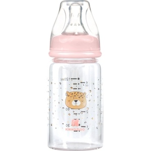 KikkaBoo Шише стъклено 120мл Savanna Pink