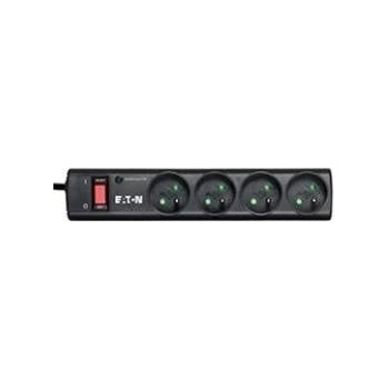 Eaton Protection Strip - Surge protector - AC 220-250 V - 2500 Watt - output connectors: 4 - black