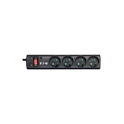 Eaton Protection Strip - Surge protector - AC 220-250 V - 2500 Watt - output connectors: 4 - black