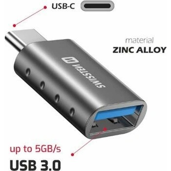 Swissten OTG USB-C(M)/USB-A(F) 55500100