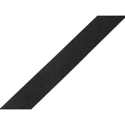 Prima-obchod Ucha na tašky z eko kůže šíře 25 mm - metráž, barva 8 černá