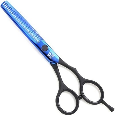 Pro Feel Japan H01-530 Blue Matt Black Efilačné profi kadernícke nožnice 5,5 'modročierne