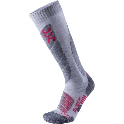 UYN ponožky SKI ALL MOUNTAIN LADY light grey/coral