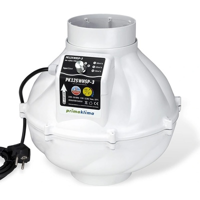 Prima Klima Вентилатор PK125WHSP-3 3-скоростен Ø125mm 530m3/h