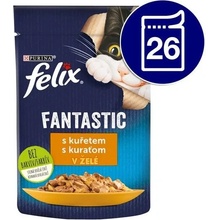 Felix Fantastic kuře v želé 26 x 85 g