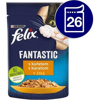Felix Fantastic kuře v želé 26 x 85 g