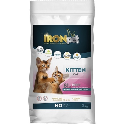 IRONpet Kitten Beef Hovězí 2 kg