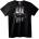 NOONEBRAND Тениска САЩ Кола и Флаг - M, Black