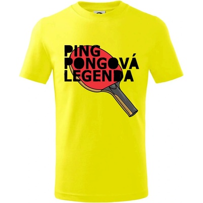 Ping Pongová legenda tričko detské citrónová