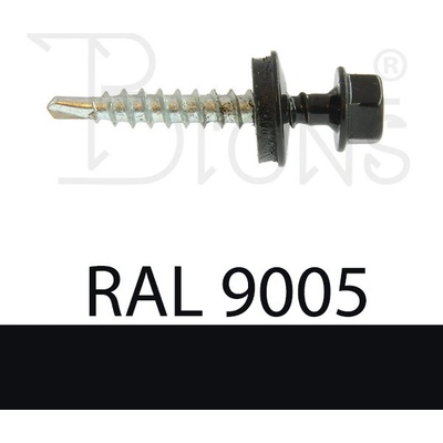 Klimas Wkręt-met Farmářský šroub TEX 4,8 x 35 černý RAL 9005 – Hledejceny.cz