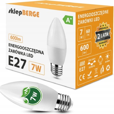 Milio LED žiarovka C37 E27 7W 600 lm neutrálna biela