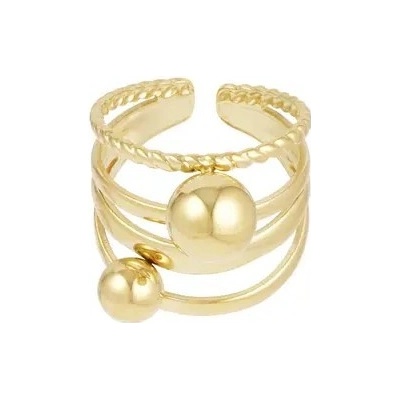 Ornamenti Pozlacený prstýnek Motion gold OOR1454
