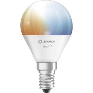 OSRAM LED SMART лампа 4.9W 470lm TW (2700. . . 6500K) 180 ° Ra> 80 E14 Wi-Fi тип мини сфера, димируема - LEDVANCE LED SMART (LED485617)