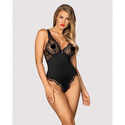Zvodné body OBSESSIVE Luvae teddy - čierna