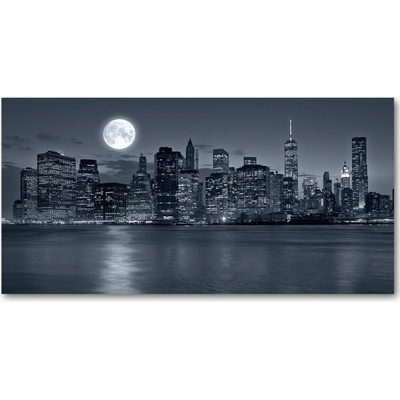 Foto obraz sklo tvrzené New York noc 100x50 cm