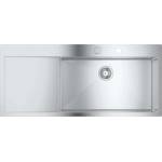 GROHE - Мивка K1000 с автоматичен сифон, 116x52 cm, четкана неръждаема стомана 31582SD1 (31582SD1) Мивка за вграждане