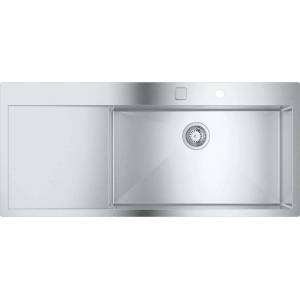 GROHE - Мивка K1000 с автоматичен сифон, 116x52 cm, четкана неръждаема стомана 31582SD1 (31582SD1) Мивка за вграждане