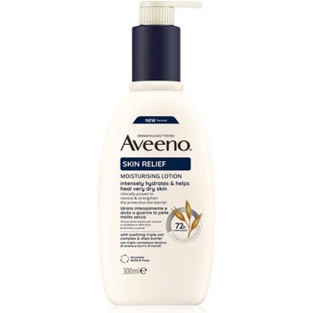 Image 1 of Aveeno Skin Relief Nourishing Lotion хидратиращо мляко за тяло за много суха кожа 300ml