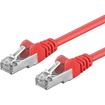 Premiumcord sp6asftp050R Patch, CAT6a S-FTP, RJ45-RJ45, AWG 26/7, 5m, červený