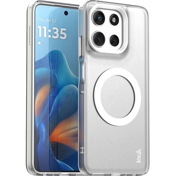 Motorola Магнитен Калъф IMAK за Motorola Moto G56 5G - PC + TPU, Тънък профил, Вкл. Протектор - 2 Цвята (Бял, Черен)