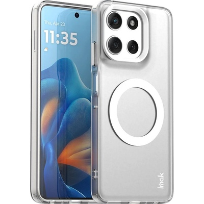 Motorola Магнитен Калъф IMAK за Motorola Moto G56 5G - PC + TPU, Тънък профил, Вкл. Протектор - 2 Цвята (Бял, Черен)