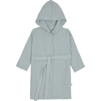 LÄSSIG Světle modrý mušelínový župan