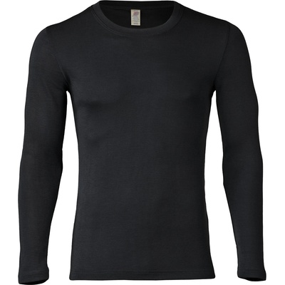 Engel Мъжко копринено термобельо Engel Shirt L/S Merino base layer - Black - размер 46/48 (EU) (014-0745-0311)