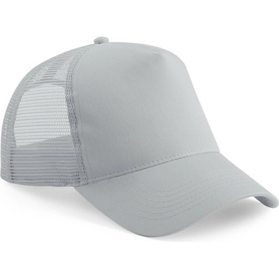 Beechfield B 640B Trucker 5 panelová šedá světlá
