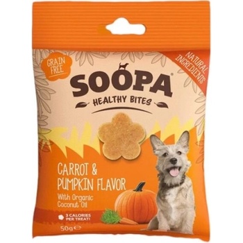 Soopa rastlinné pamlsky pre psov Healthy Bites Mrkva a tekvicové semienka 50 g