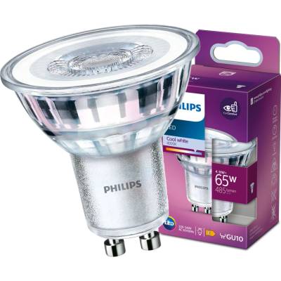 Philips LED žiarovka GU10 4,9W 65W 485lm 4000lm Neutrálny 36° reflektor