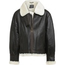 Bunda Mil-tec kožená US bomber B3 s golierom hnedá