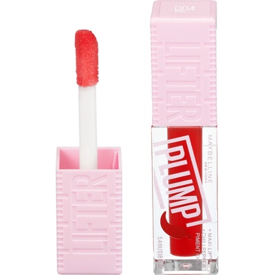 Maybelline Lifter Plump Lipgloss Vyplňující lesk na rty 004 Red Flag 5,4 ml – Zboží Dáma