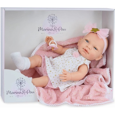 Marina & Pau 1612-K s dečkou bábätko New Born dievčatko 45 cm