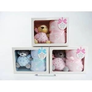 SUN-DAY Mascot Pet with blanket + rattle 4 designs 158888