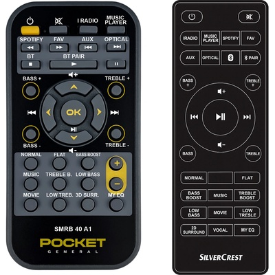GENERAL Silvercrest smrb 40 a1 - дистанционно управление дубликат (smrb 40 a1)