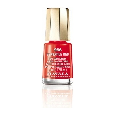 Mavala Dash & Splash Colors lak na nehty 986 Versatile Red minicolor 5 ml