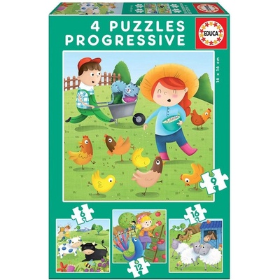 Educa Пъзел Educa животните във фермата 17145